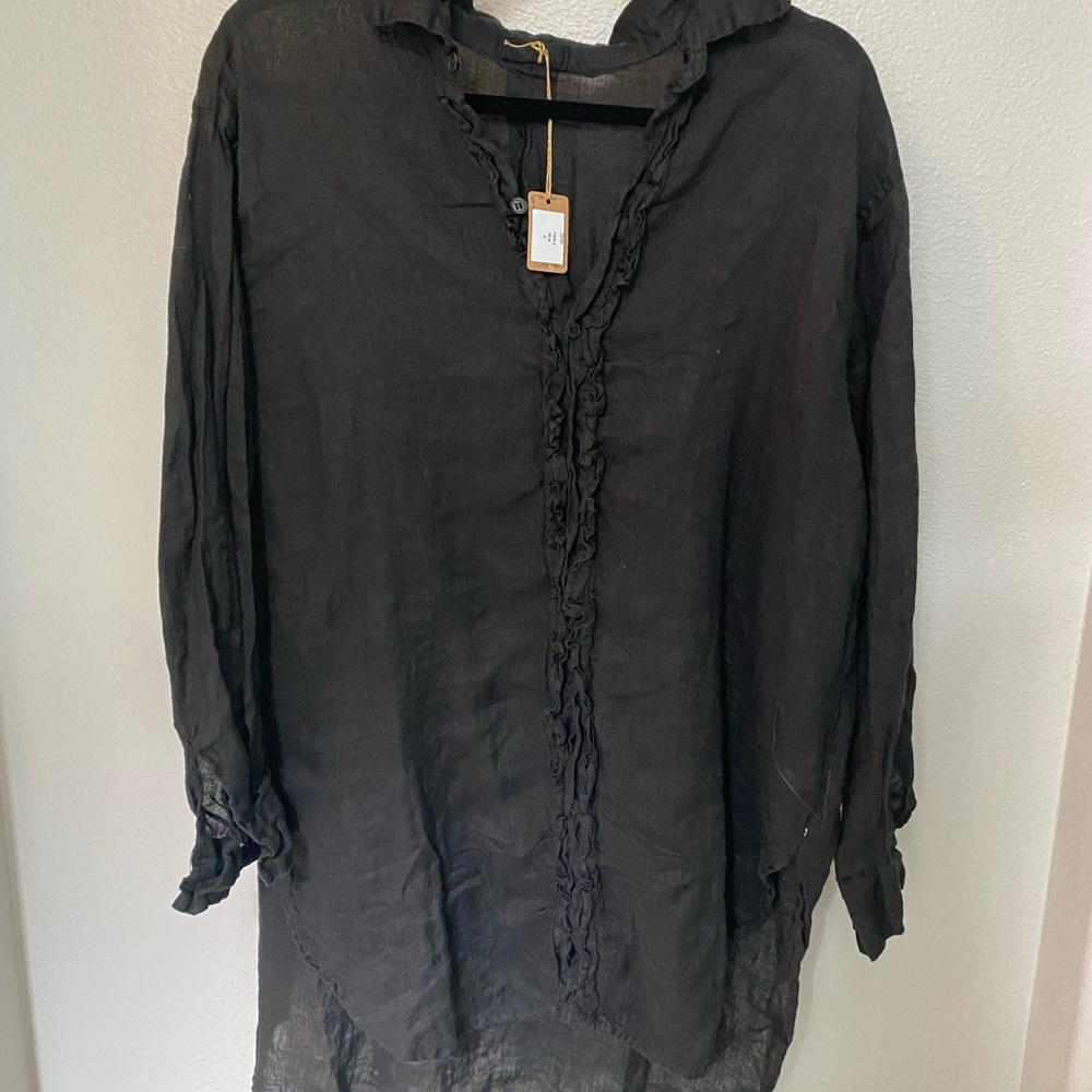 CP Shades Dani Ruffle Tunic black